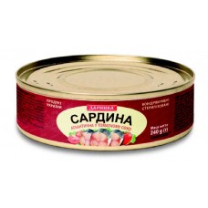 Сардина атлантична в т/с 240 гр/24шт/ящ в ж/б №3 "ТМ Даринка" 